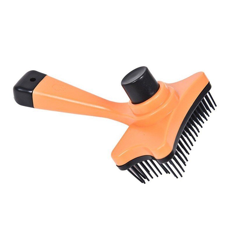Cepillos de pelo desmontable para mascotas, cepillo de pelo medio corto para perros, Accesorios de belleza, peine para gatos, herramienta de aseo: Black