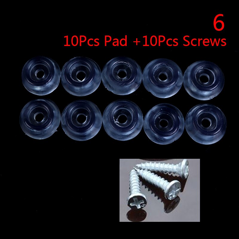 10pcs Rubber Non-slip Furniture Chair Leg Caps Feet Sofa Foot Protector Pads Floor Furniture Legs Protector Pad With Screws: 26mm With Scews