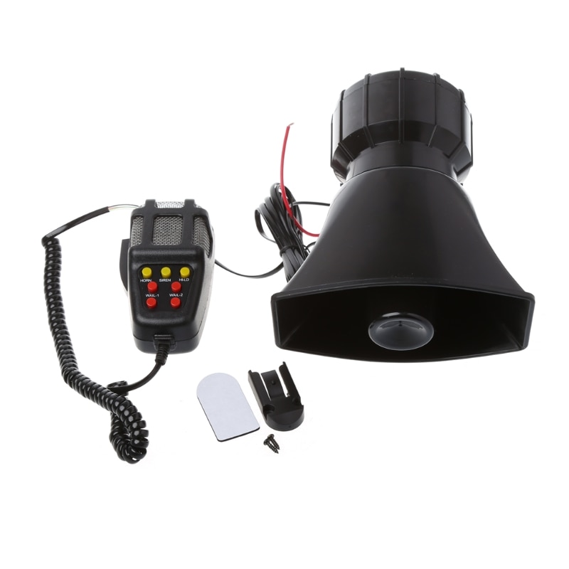 Car accessories 100W 12V Car Truck Alarm Police Fire Loud Speaker PA Siren Horn MIC System Kit Car car styling
