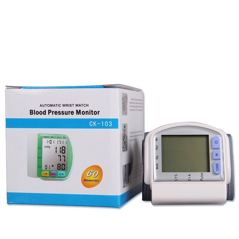 Blood Pressure Monitor Pulsometro Wrist Sphygmomanometer Toma Presion Arterial Tansiyon Aleti Pulsometer Pulse Meter Tonometer