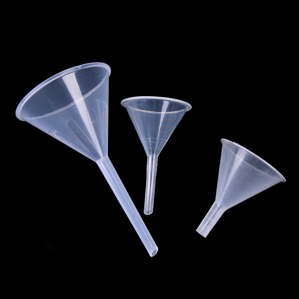 1/2 "75 Ml Mini En Duidelijke Witte Plastic Transfer Parfum Filter Trechter