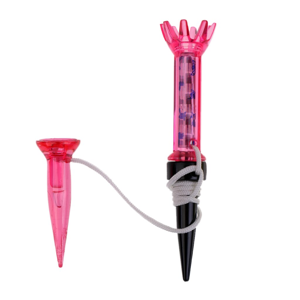 4 Pieces Magnet Tee 80mm Flexible Golf Tees With Anchor Random