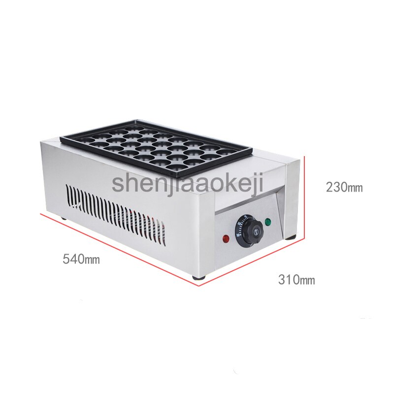 Non-stick pan fish ball furnace Commercial single board octopus balls machine electric Octopus Ball Machine 220V