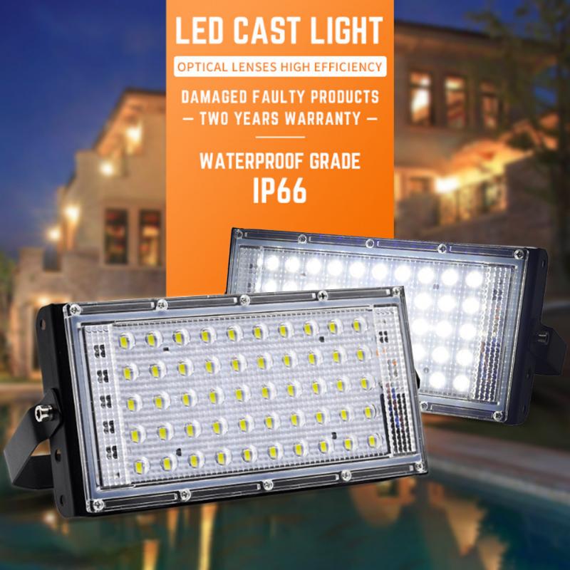 LED Security Floodlight 50W Flood Lights Indoor Outdoor Garden Waterproof Lamp Flood Led Outdoor Street Light Spotlight