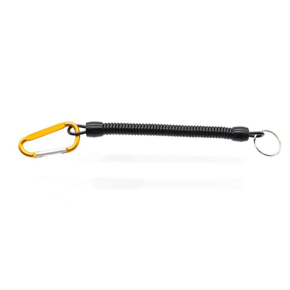 1pc fiskefjeder lanyard snor krog sikker tænger læbegreb justerbart grejværktøj fisketilbehør