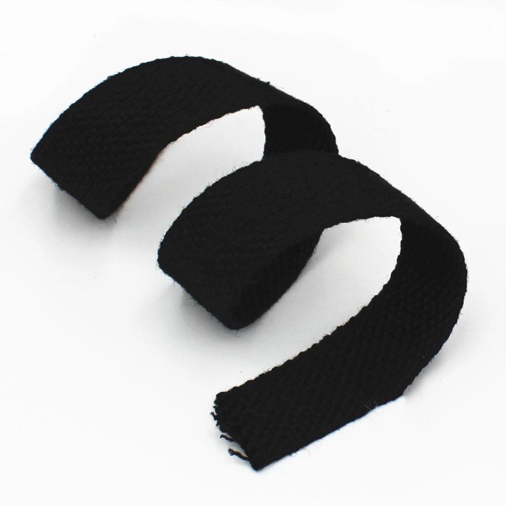 8Meter Meetee 20mm Leinwand Baumwolle Gurtband für Rucksack Band Band DIY Band Voreingenommenheit Bindung Kleidung NäHenne Zubehör: Schwarz