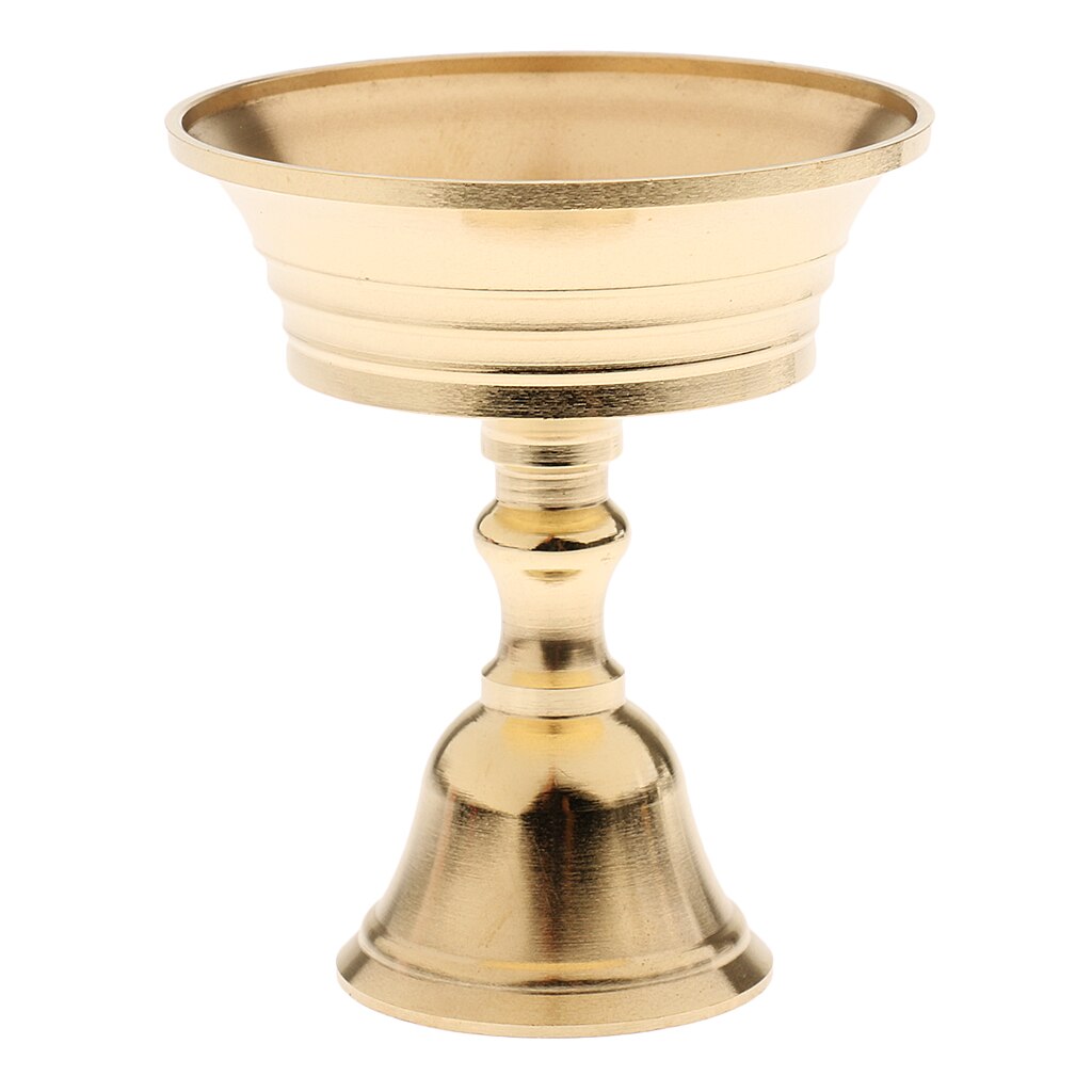 Buddhism koppar ljusstake ghee lamphållare tibetansk mässing oljelampa metall hantverk ornament