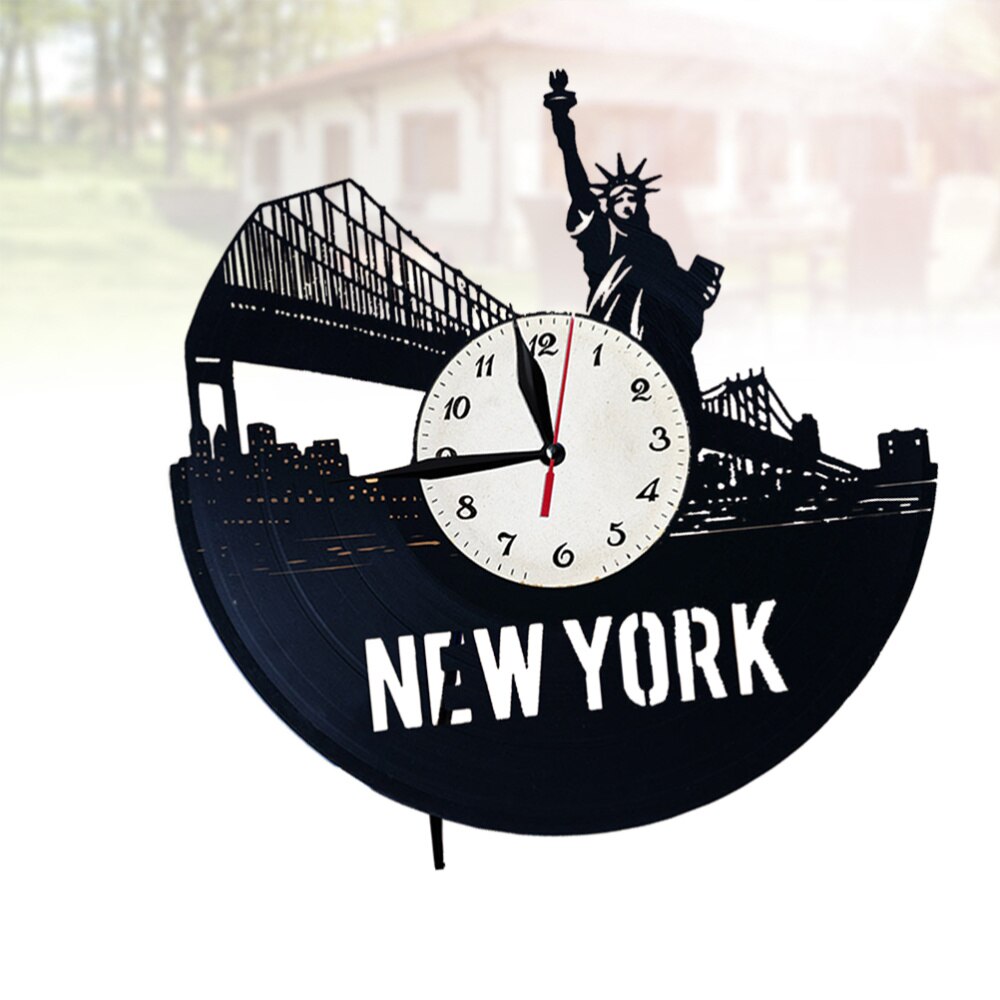 Vinyl Record Wall Clock York City Wall Clock Decorative Wall Clock (without Night Lamp Version)