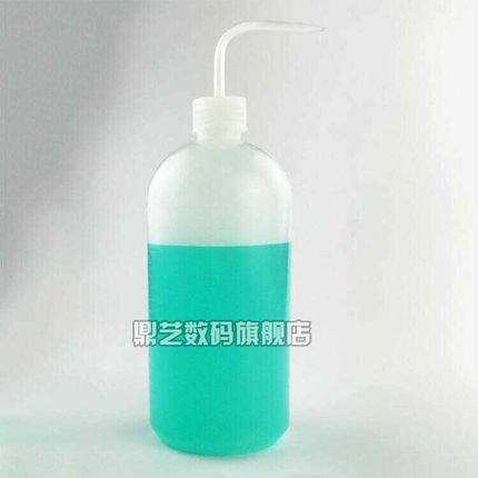 Chemistry and biology teaching instruments Plastic bottle with elbow Squeeze distilled water bottle 1000ml 5pcs
