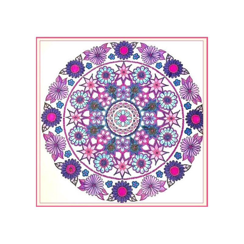 Libro de colorear en inglés de 24 páginas para niños y adultos, pintura de jardín misterioso para aliviar el estrés