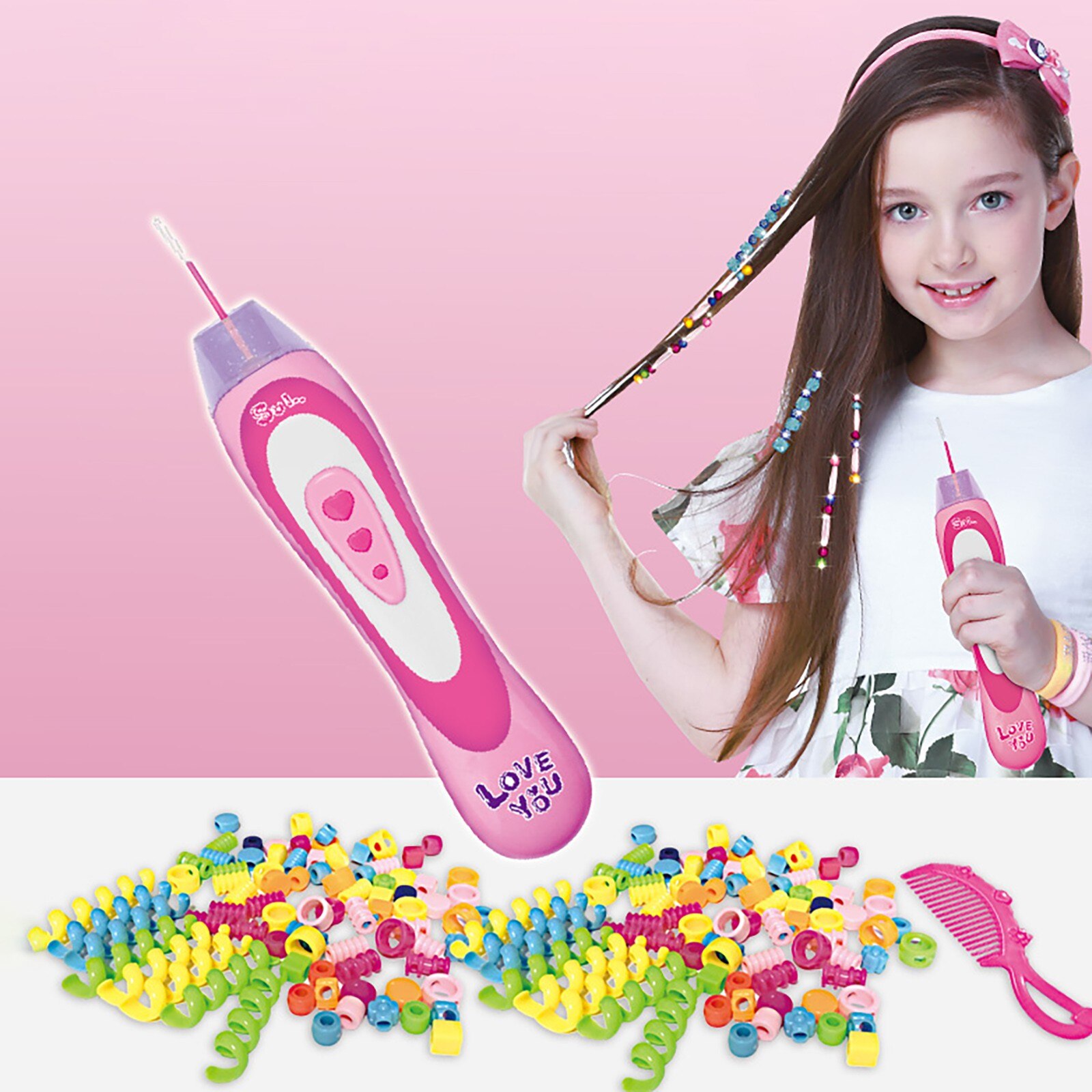 In Stock DIY Hair Knitting Machine Braid Hair Tools Knitting Hair Knitting Roll Twisted Xmas Girl Droshipping