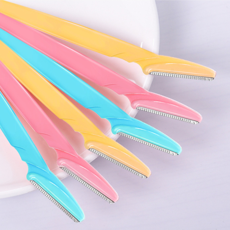 3pcs Eyebrow Trimmer Blade Shaver Portable Face Razor Eye Brow Epilation Hair Removal Cutters Safety Razor Woman Makeup