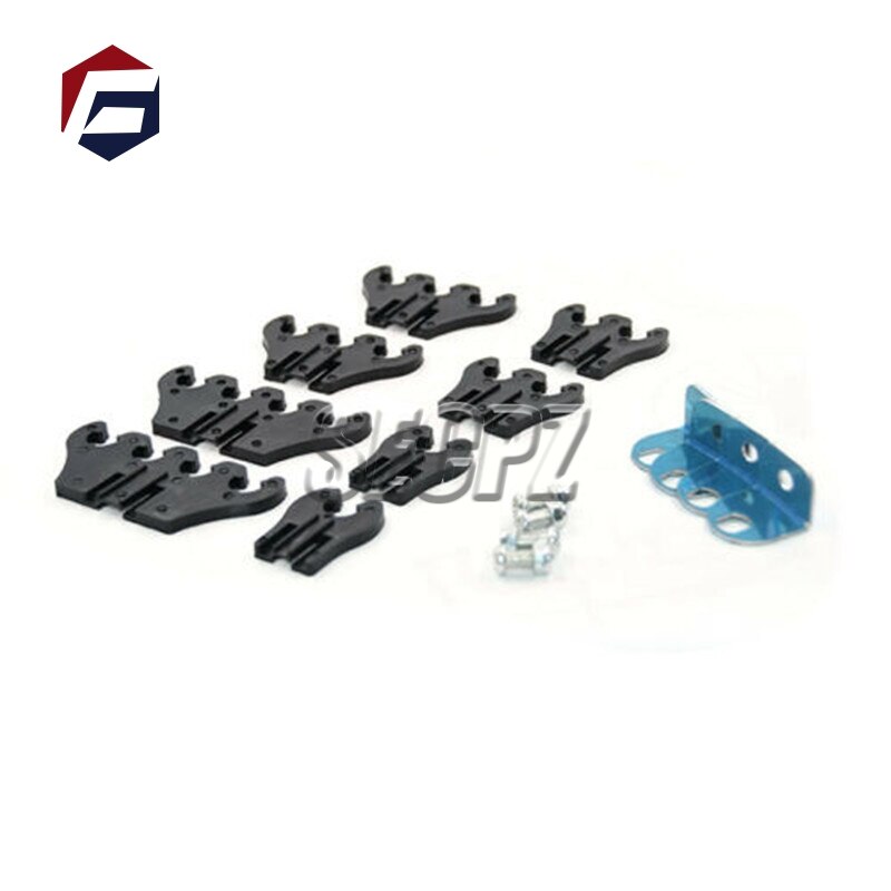 Chrome Linear Spark Plug Wire Separators Divider Loom Black Valve Cover 350 Auto Distribution Frame Distribution Clamp