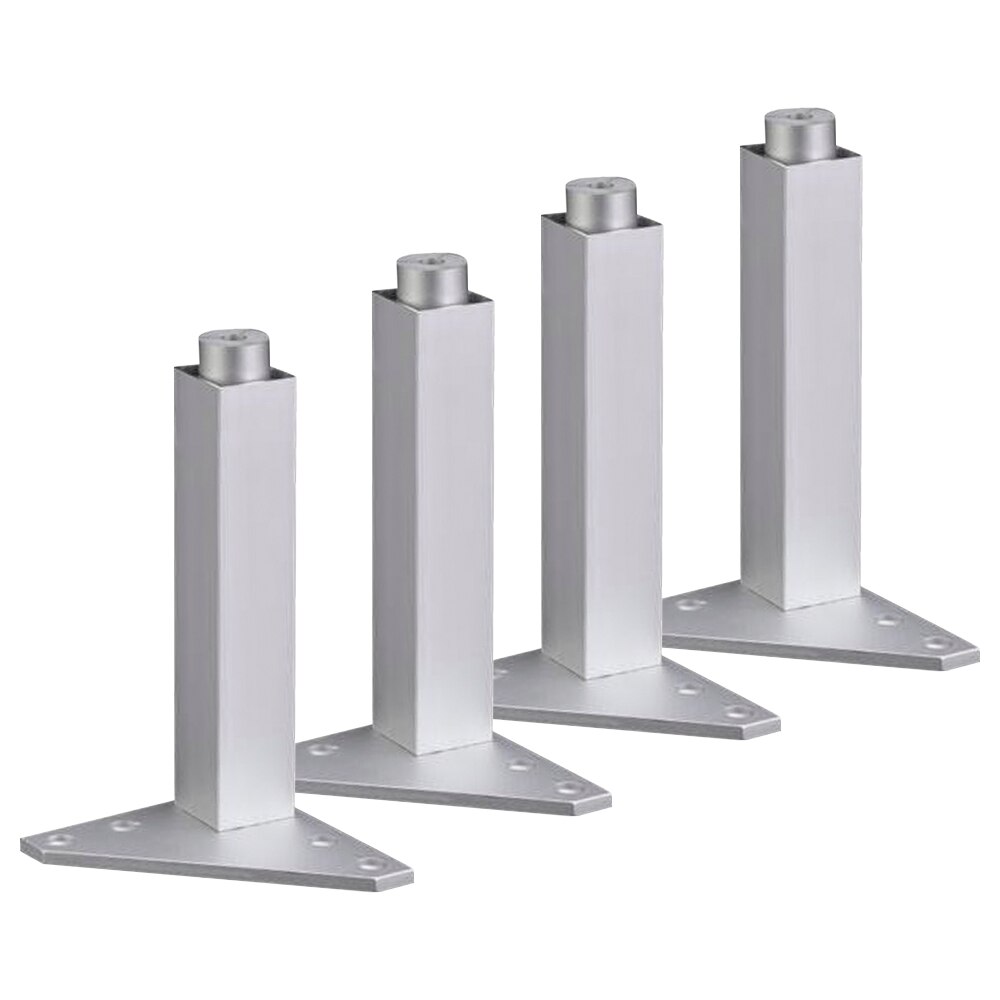 4PCS Adjustable Silver Aluminum Alloy Triangle Base Furniture Legs Cabinet Sofa Feet: 150mm / 1pcs