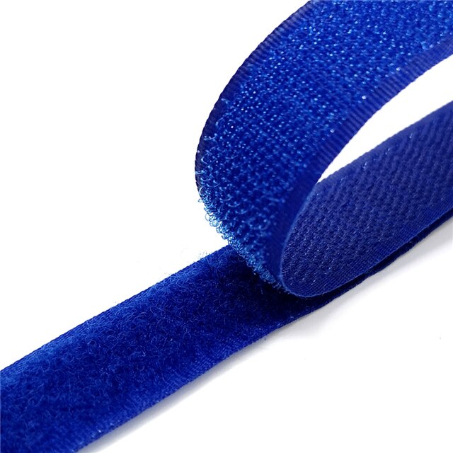 1 Pair Length 1 Meter Width 20 mm Color Hook Surface Hook and Loop Fastener Tape Without Glue Velcro Sewing Accessories: Navy blue