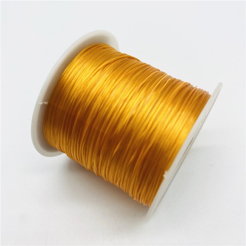 Fil élastique rond en Nylon et caoutchouc pour la fabrication de bijoux, 10yards, 0.7mm