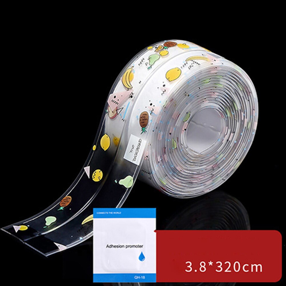 Self Adhesive Waterproof Bathroom Sink Sealing Strip Tape PVC Mold Proof Wall Stickers for Kitchen Countertop Stove Toilet Gap