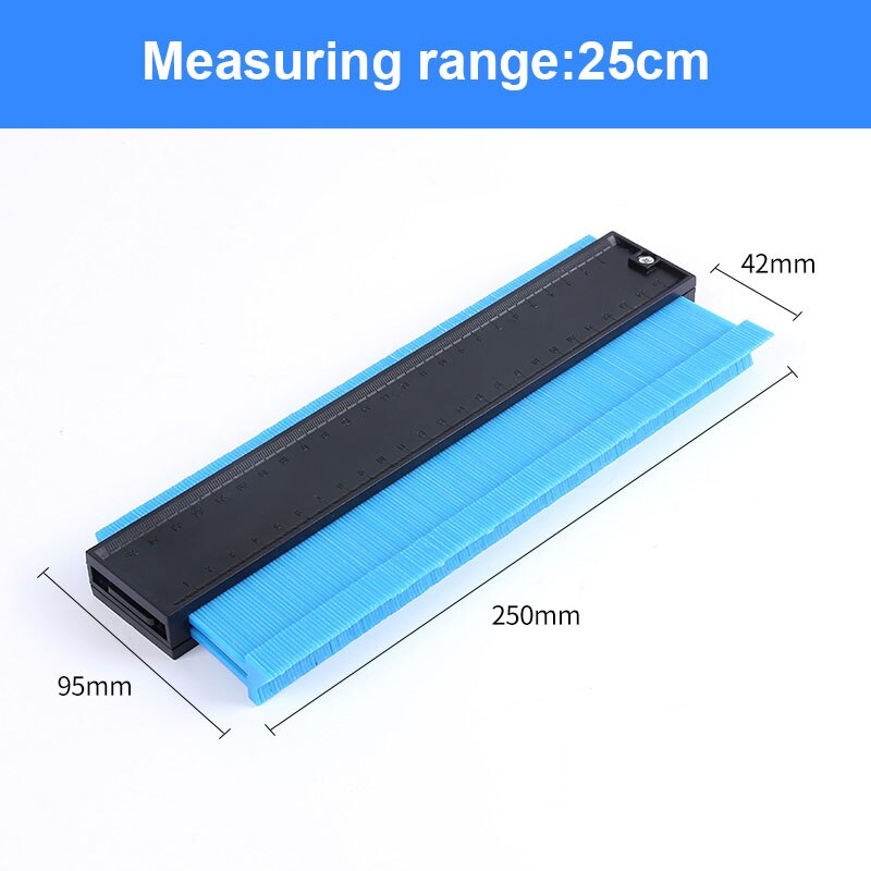 Plastic Gauge Contour Profile Copy Gauge Duplicator Standard 5 Width Wood Marking Tool Tiling Laminate Tiles General Tools: Red
