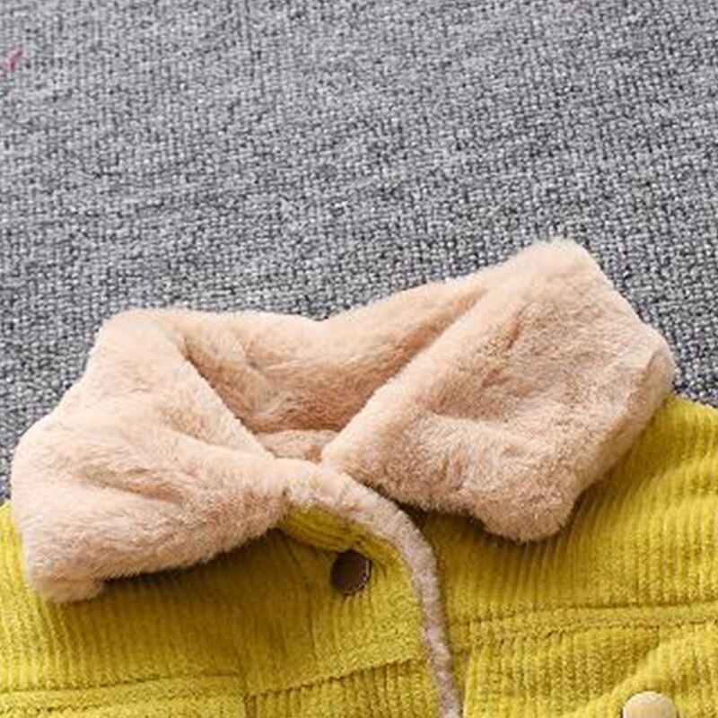 Kinderen Jongens Meisjes Warme Jas Lange Mouw Effen Kleur Herfst Baby Jas Dikker Bovenkleding Casual Aby Meisje Kleding Wint