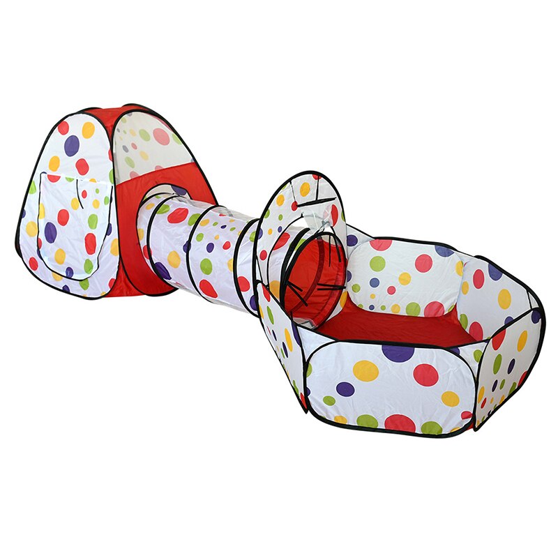 3 in 1 freundlicher Zelt Tragbare Baby Ball Schwimmbad Grube freundlicher Zelte mit Krabbeln Tunnel Innen Art Spielhaus Pop hoch Tipi