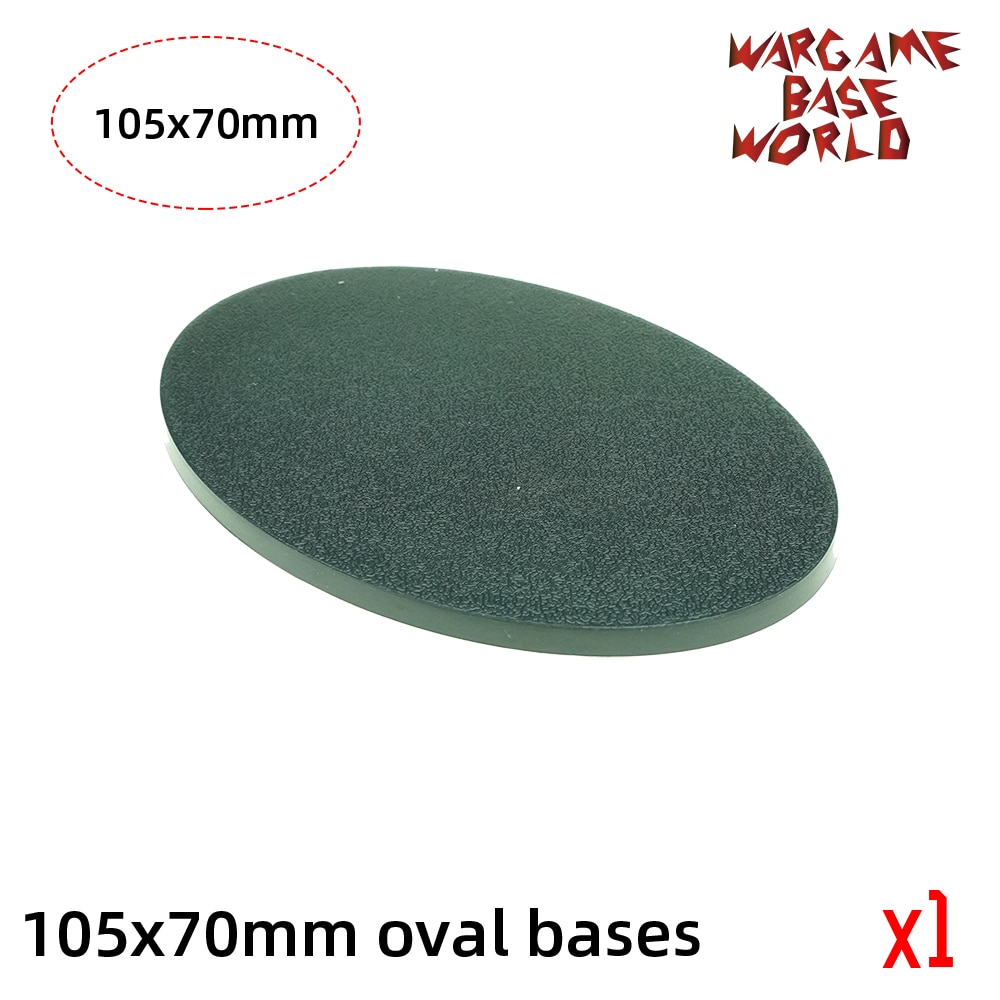 Wargame base world  -105 x 70mm ovale baser til warhammer