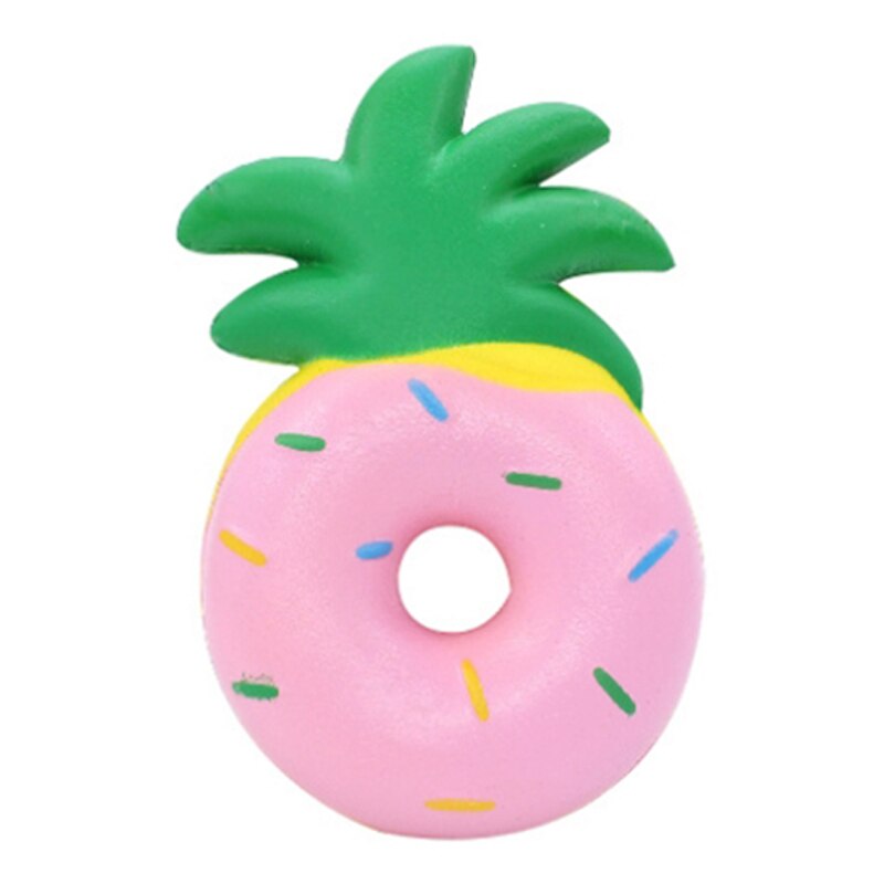 Neue Kreative Ananas Krapfen Squishy Langsam steigend Weichen quetschen Spielzeug Kuchen Duft betonen Linderung für Kind Geburtstag Spaß: Rosa