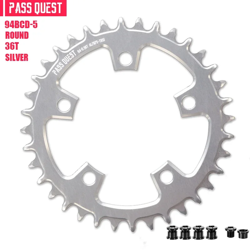 Pass Quest 94 Bcd Kettingblad 5 Bout Rond Smal Breed Kettingblad 32/34/36/38/40/42/44/46T Voor 10/11/12 Speed Fietsketting: Licht Groen