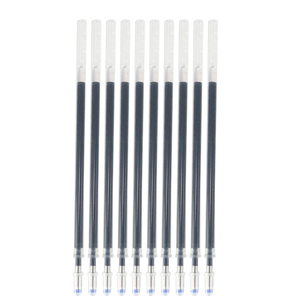 Refills læder 100 stk heat erase pen refills høj temperatur forsvinden pen beklædningsgenstand dash markør  dc156: Sort-udseende en