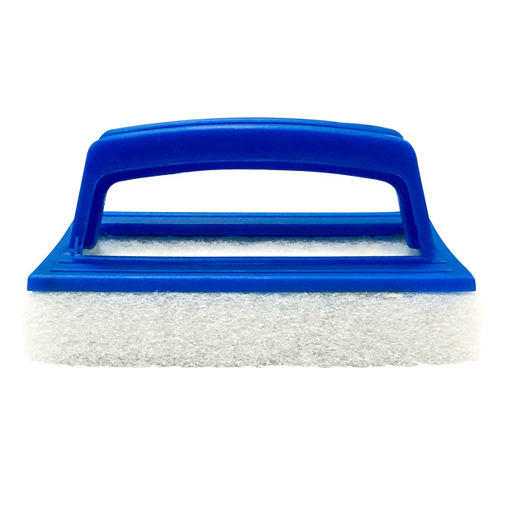 Brosse de nettoyage pour piscine | Portable avec poignée suspendue pour baignoire Spa brosse de nettoyage douce, évier de piscine Non tissée outil mural pour épurateur rectangulaire