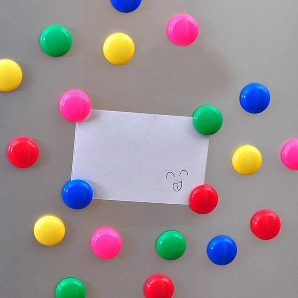 Round Refrigerator Fridge Magnets Whiteboard Magnetic Pin Buttons Sticker for Office School Home Room DIY Decoration