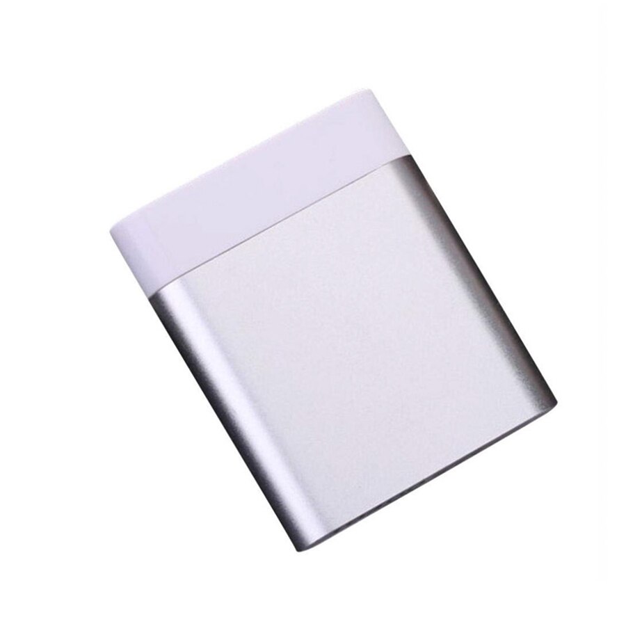 DIY Power Bank Box 4x18650 Battery Portable Charger Powerbank Case USB DIY Charger Box for Xiaomi Samsung (no battery): Sliver