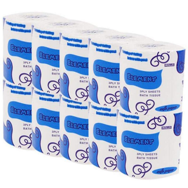 1-10 rollos suaves Premium 3-papel higiénico de capa cuarto de baño papel de seda lavabo, inodoro toallas de papel hogar servilleta de cocina uso