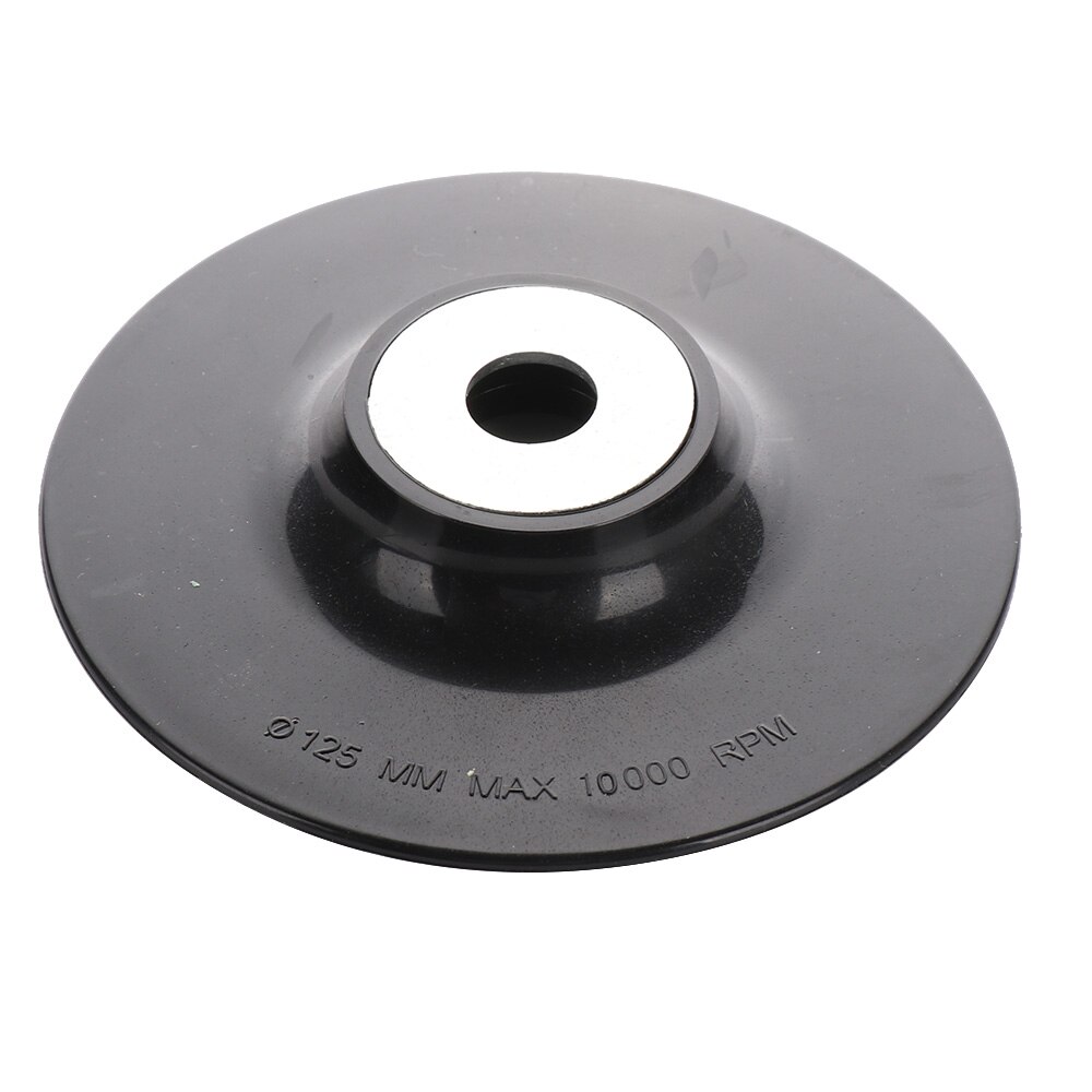 5 inch 125mm Screw M14 Disc Buffing Bonnet Wheel Sander Special Sander Polishing Disc Angle Grinder Chassis Rubber Backing Pad