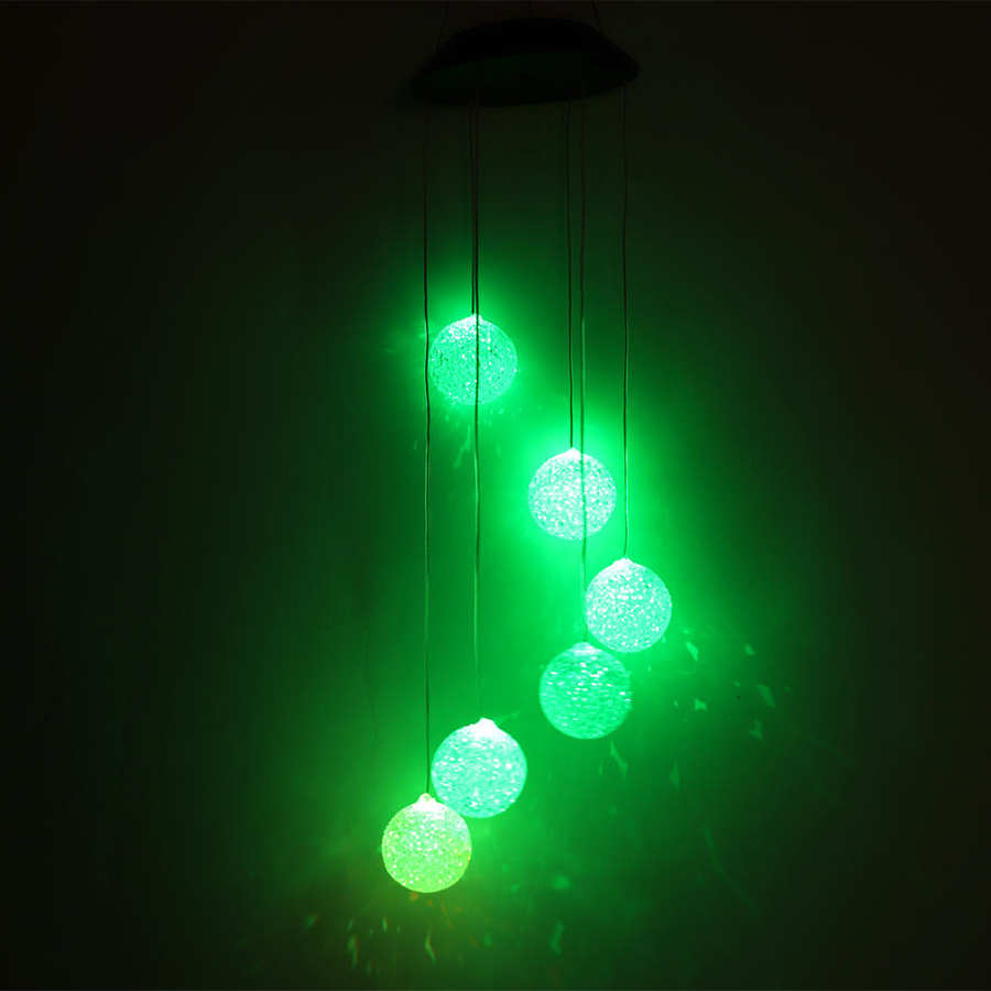 with Hook Wind Bell Wind Chimes Light Solar Powered Rain-proof Wind Chimes front Porch for Garden