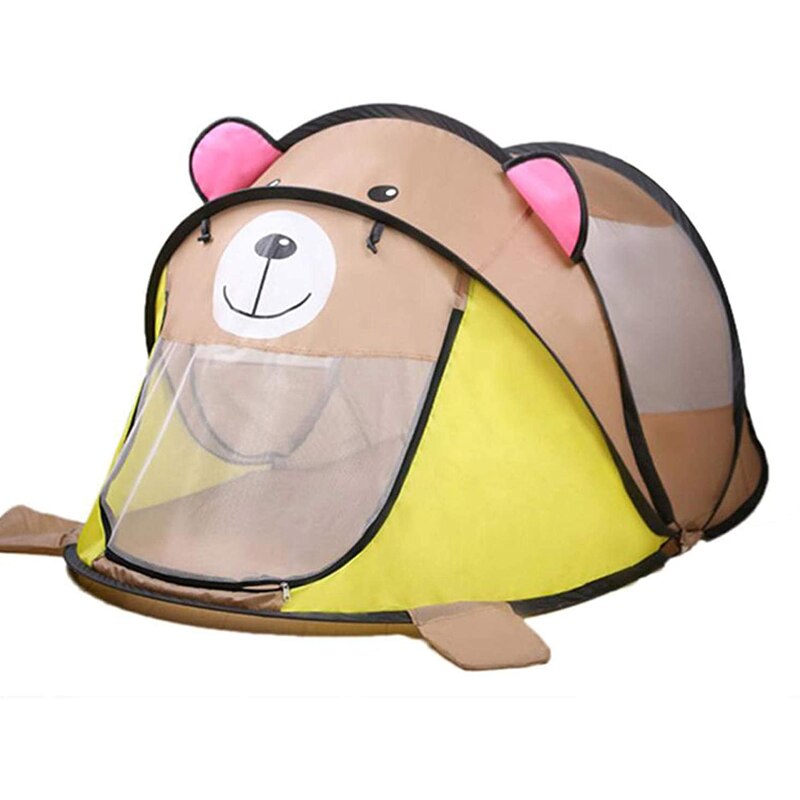 Children Outdoor Tent, Cartoon Bear Tiger Bear Panda Tent Beach Play Game House Play Kids Indoor Outdoor Child Toys Tent: C