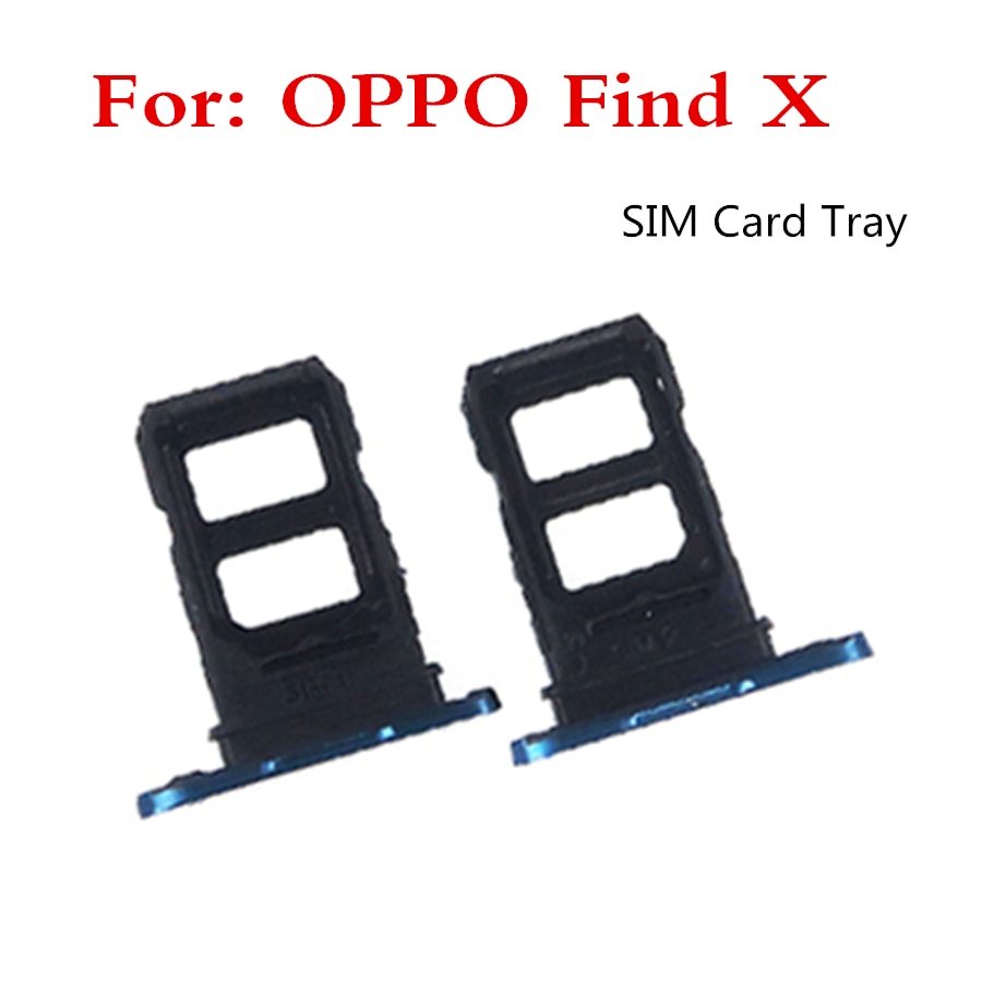 1Pcs For OPPO Find X card slot SIM card tray SIM Card Tray + Micro SD Card Tray Holder Slot Adapter Socket Replacement