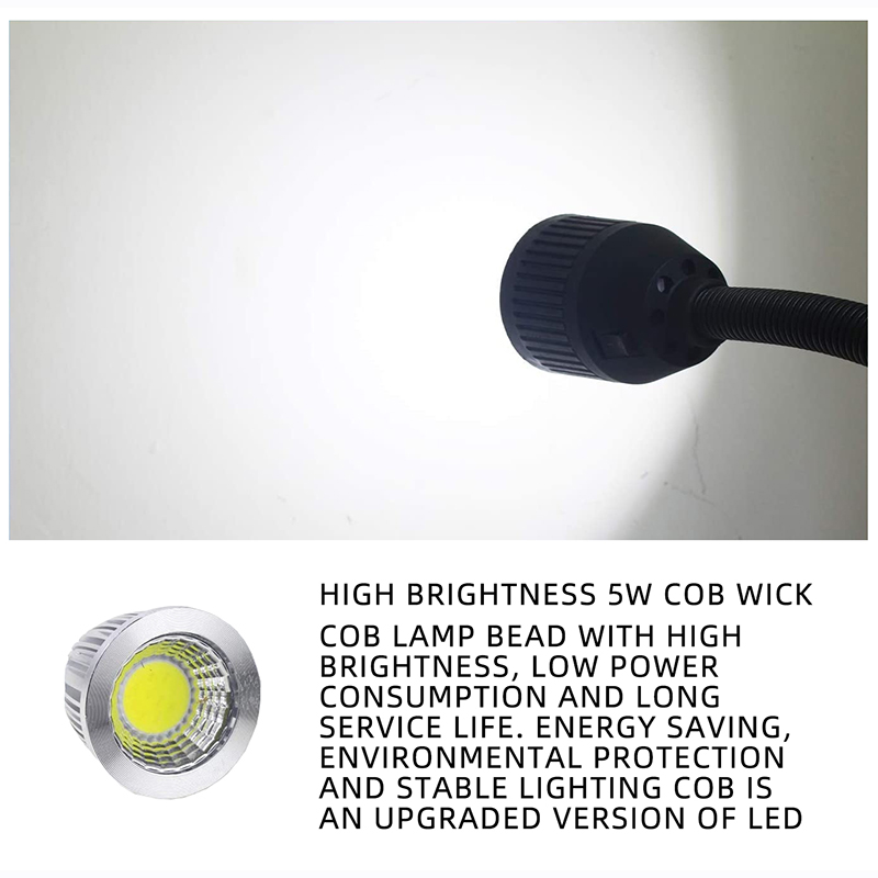 Lampe de travail d'atelier LED 5W 110-220V 40CM col de cygne LED lampe de travail industrielle pour établi tour perceuse presse lumières de Garage
