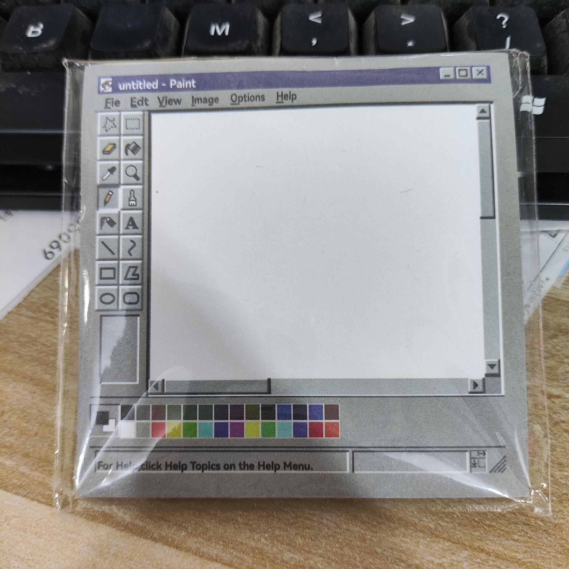 50-pagina retro computer tekengereedschappen patroon notitieblok klassiek , minimalistisch kleurenschema back-to-school seizoen notitieblok: Geel