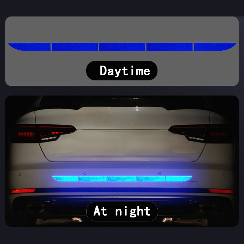 Car Reflective Sticker Car Warning Strip Car Safety Reflective Strips Reflect Stickers Reflective Tape Car Exterior Accessories: Blue