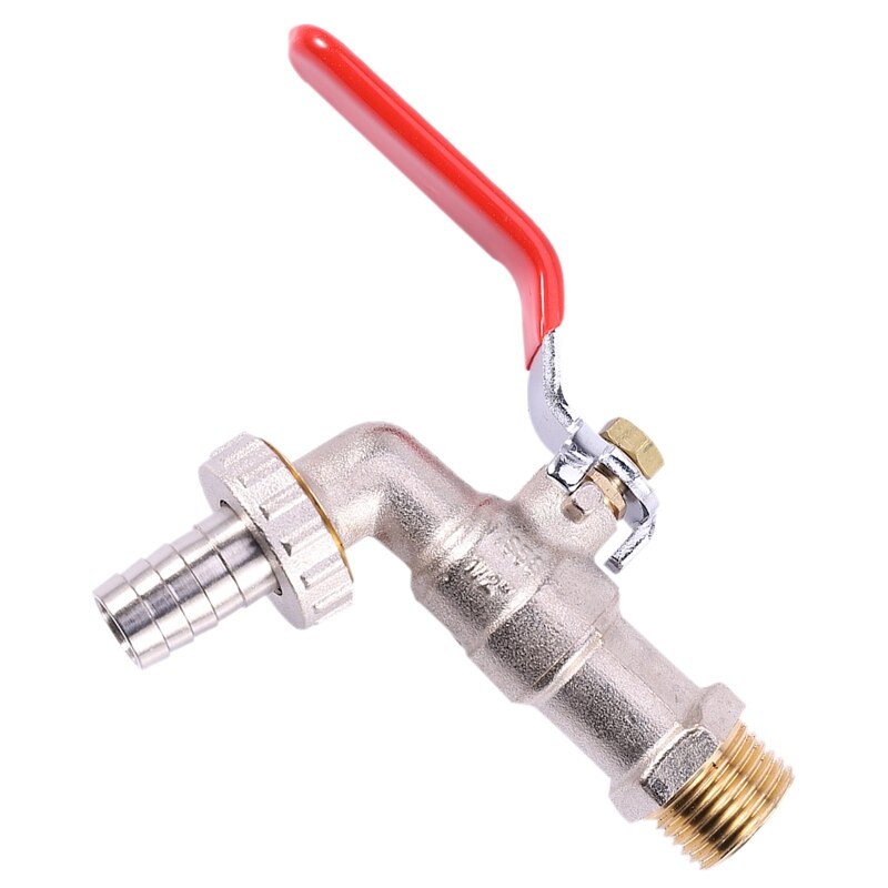 Outside Garden Tap Faucet Easy Quarter Turn Off/ On 1/2 Inch Lever Home Garden Water Supply Manual Long Handle Faucet Durable