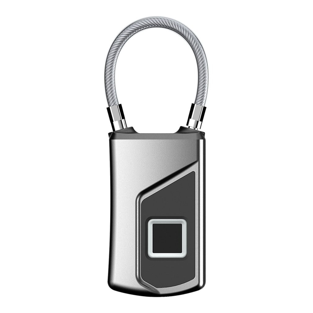 Candados inteligentes con huella digital para puerta, cerradura recargable para puerta, candado inteligente con huella digital, USB sin llave,: L1 plus