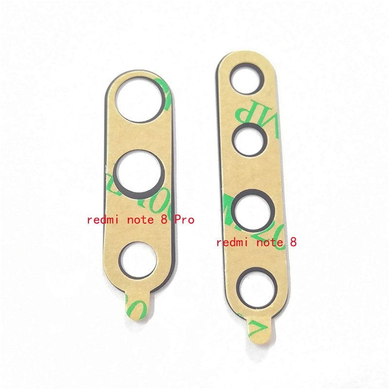 1 Uds. De lente de cristal de cámara trasera para Xiaomi Redmi Note 8 Redmi Note 8 Pro
