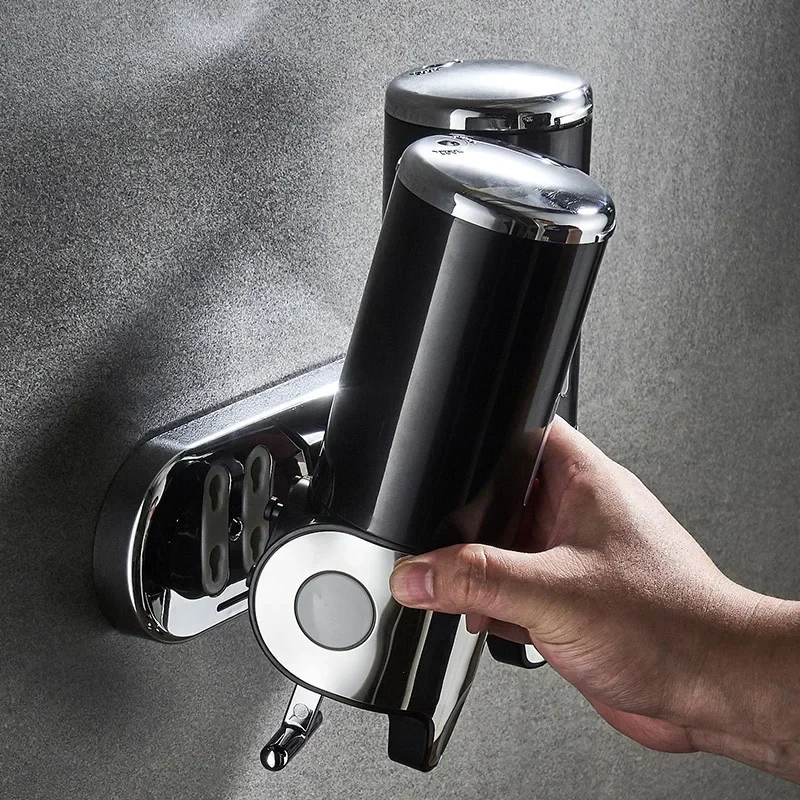 Dispenser di sapone Dispenser di shampoo Hotel Bagno WC Shampoo a parete Gel doccia Press Box Pompa per sapone Barile Liquido a mano