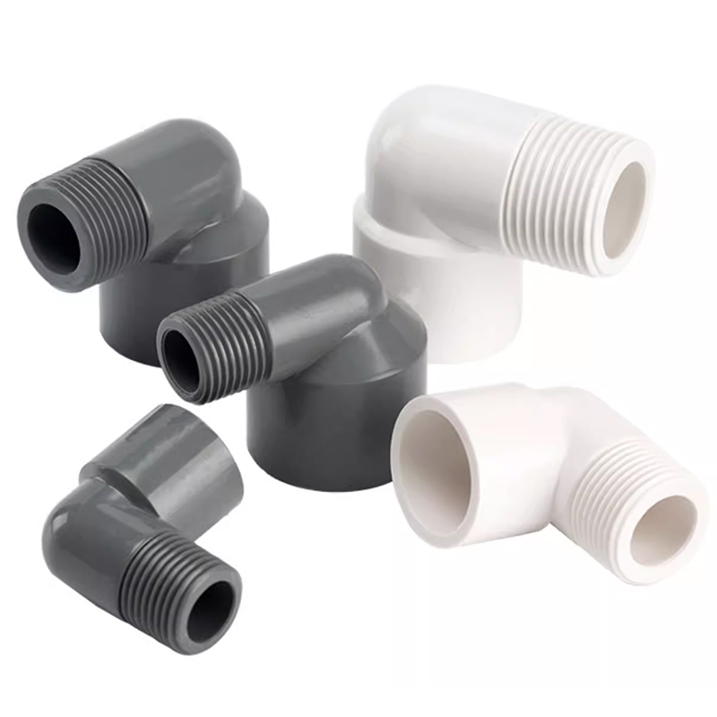PVC 90° Connector 20 25 32mm To 1/2" 3/4" 1" Equal Reducer Coupling Male Thread Elbow Joint Aquarium Garden Irrigation Fittings