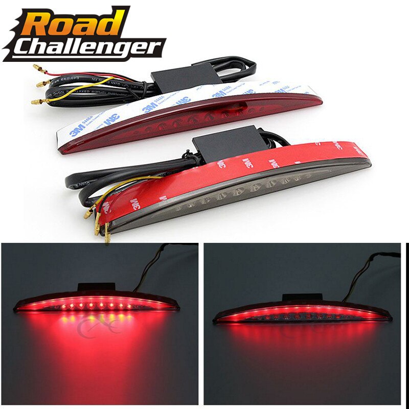 Voor harley breakout fxsb - motoraccessoires smoke achterspatbord tip led rem achterlicht lamp