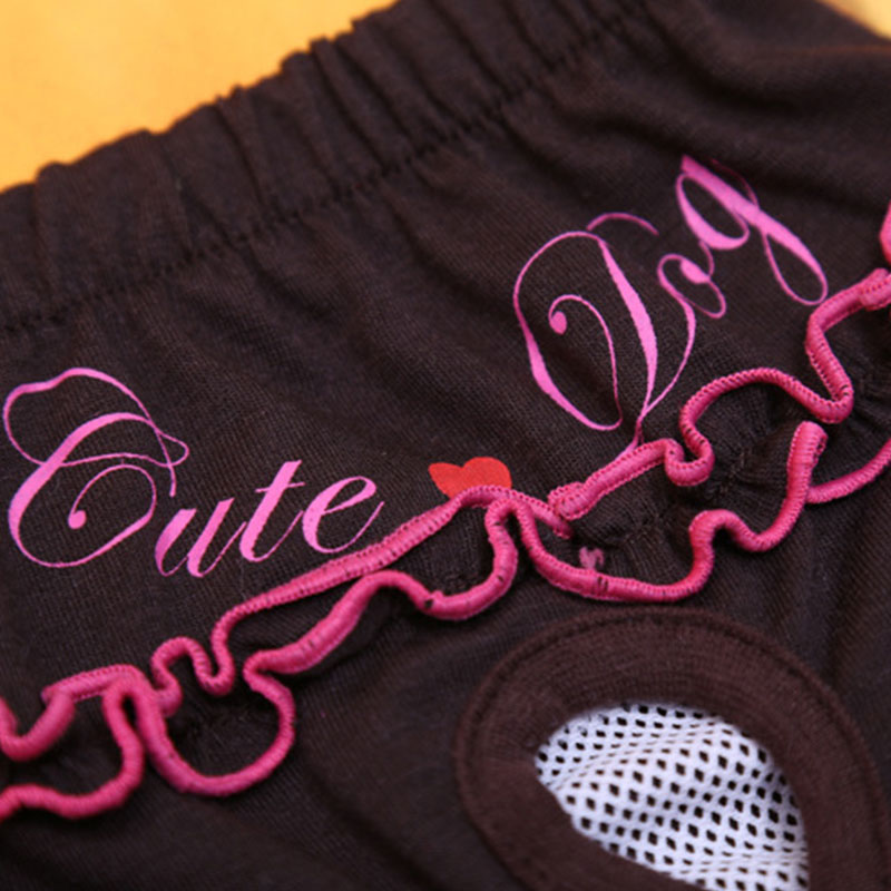 Breathable Pet Physical Pant Sanitary Colorful Pet Dog Panties Puppy Shorts Lovely Dog Diapers Safety Dog Underwear