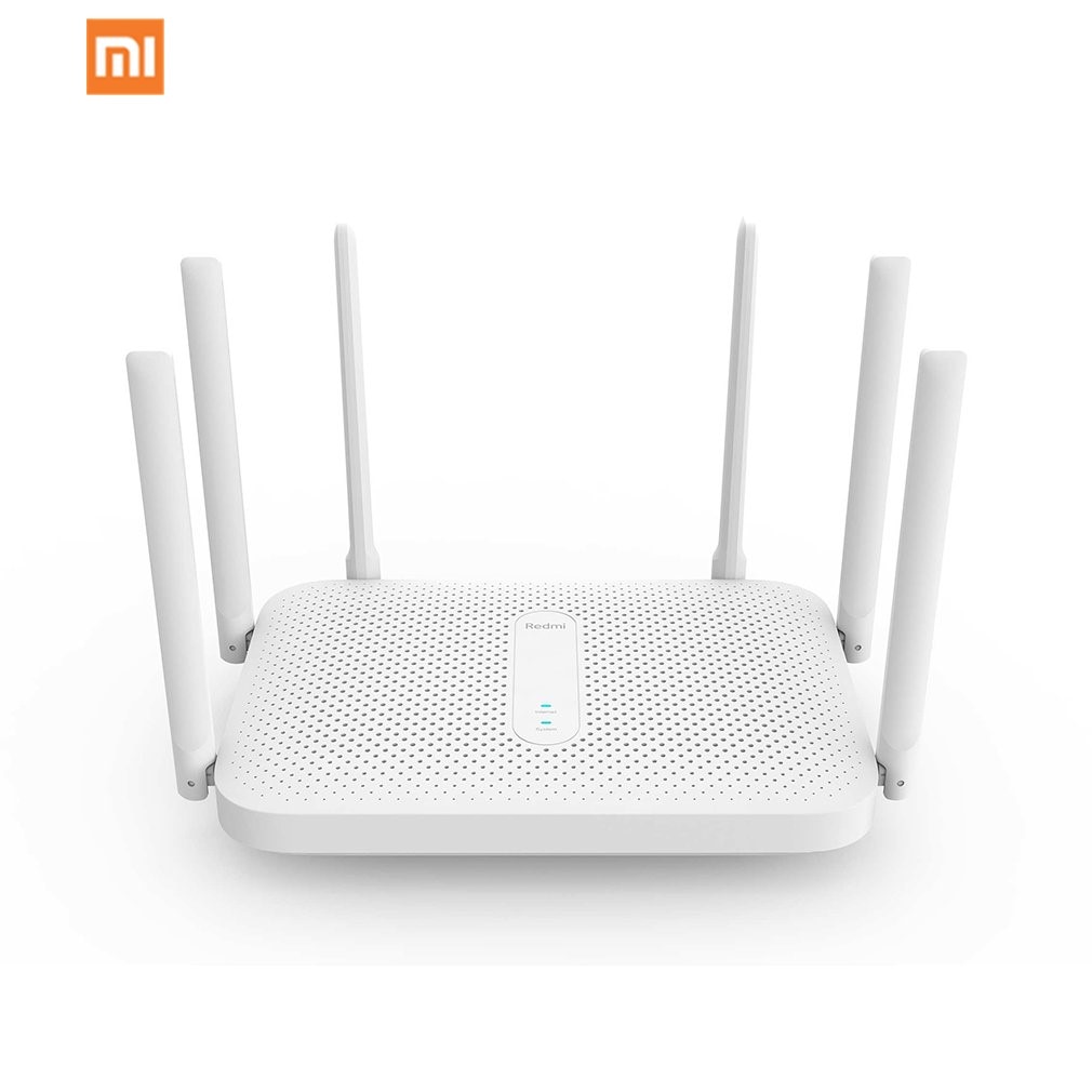 Xiaomi redmi  ac2100 router gigabit 2.4g 5.0 ghz dual-band 2033 mbps trådløs router wifi repeater med 6 high gain antenner bredere