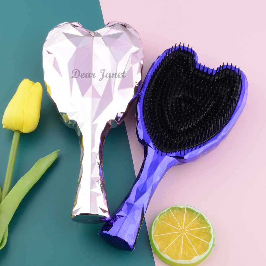 1pc Angel Detangler Hair Brush Handle Magic Anti-static Tangle Comb Massage Comb Smooth straight Hairdressing bright colors