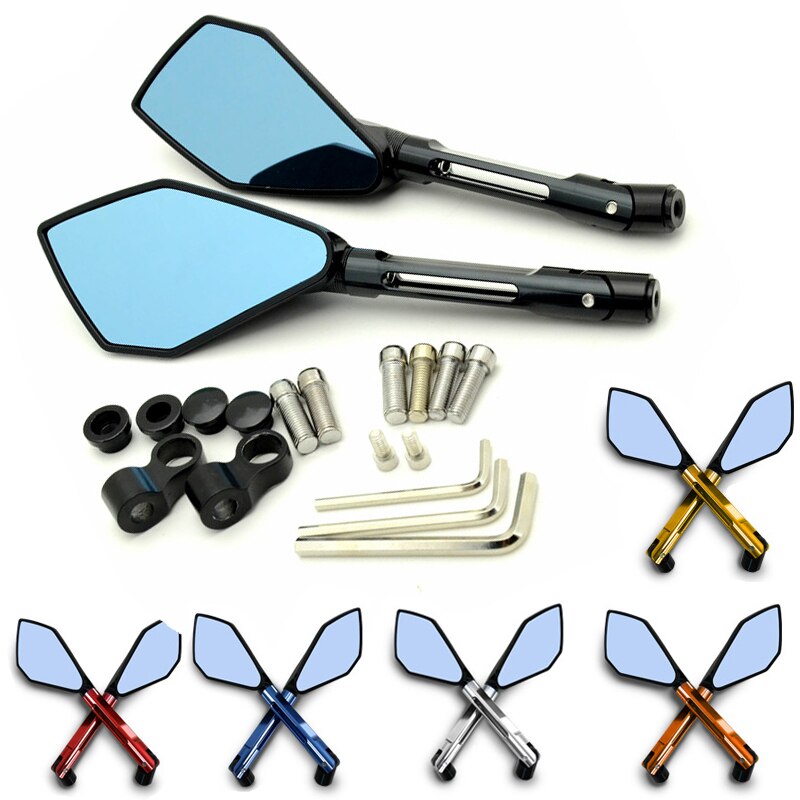CNC Aluminium Motorbike Stuur Spiegels Achteruitkijkspiegel 6 Kleuren Spiegel voor Honda X-ADV 750 Grom MSX125 MSX125SF