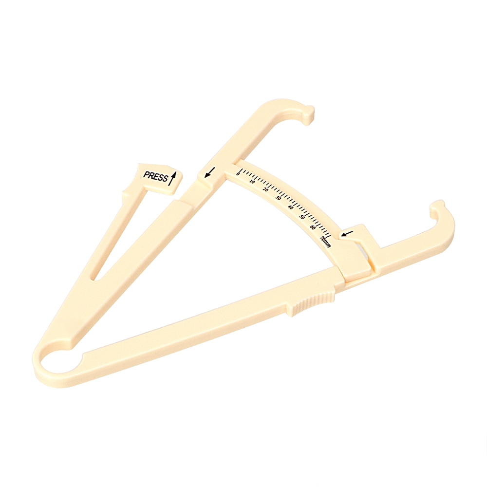 DIYWORK Body Fat Tester Personal Measure Tool Plastic Analysis Instrument 0-70mm Caliper Fitness Accessories